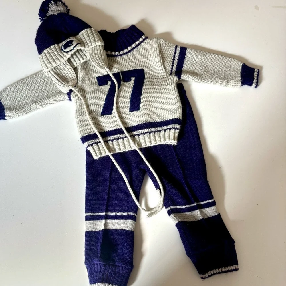 Vintage 80s baby football player Halloween costume 12 month